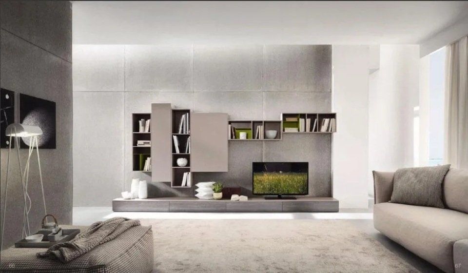 zona living con arredi moderni