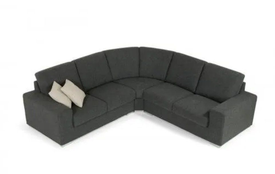 divano ad angolo grigio scuro
