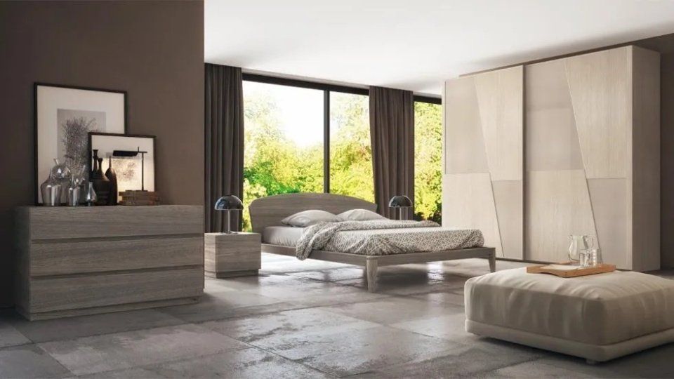 camera da letto con arredi su misura