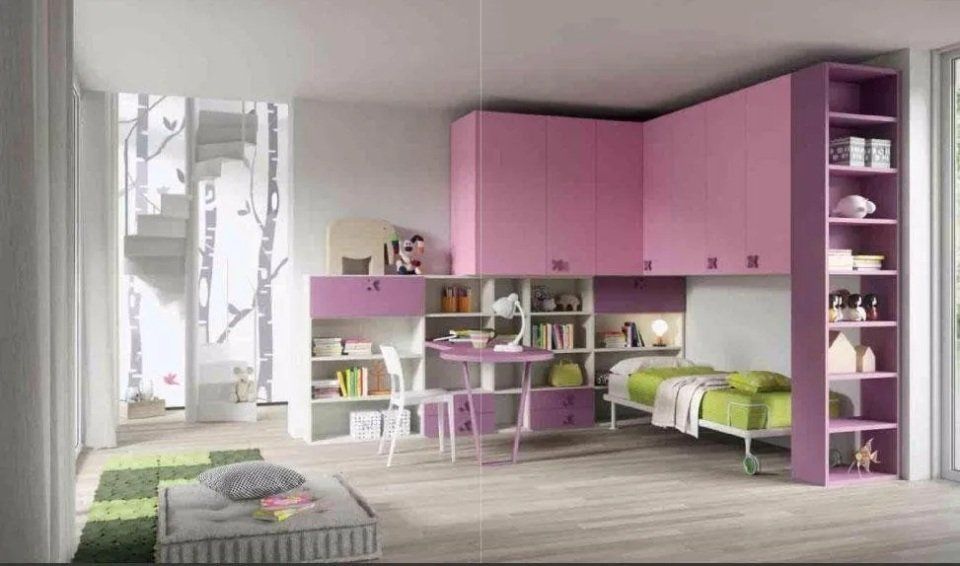 mobili colorati per la cameretta dei bimbi
