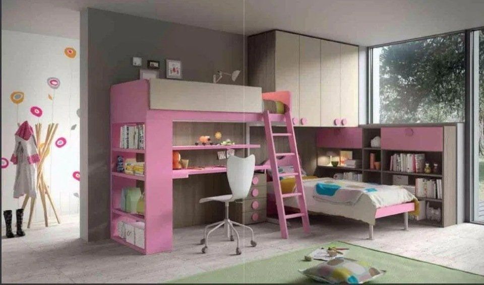 mobili rosa per la cameretta dei bimbi