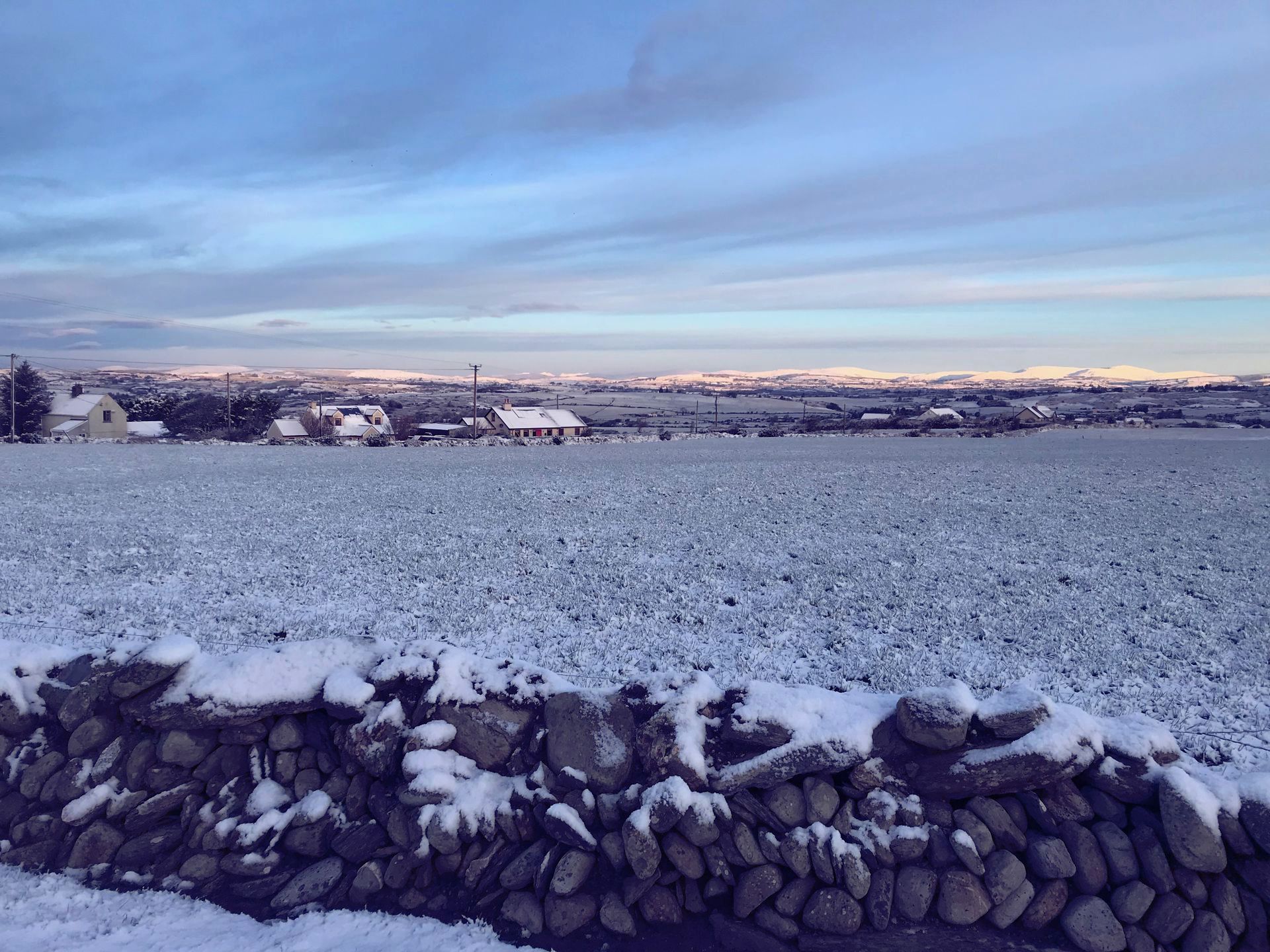 snowy landscape in Castlehaven