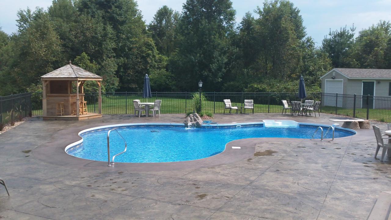 Pool With Outdoor Bar — Liverpool, NY — CoolWaters Pool & Spa