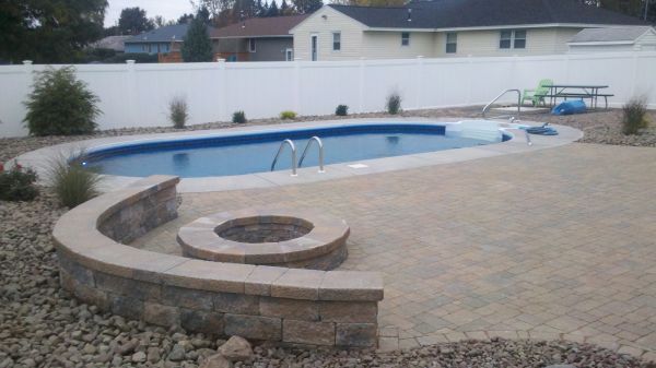 Pool With White Wall — Liverpool, NY — CoolWaters Pool & Spa