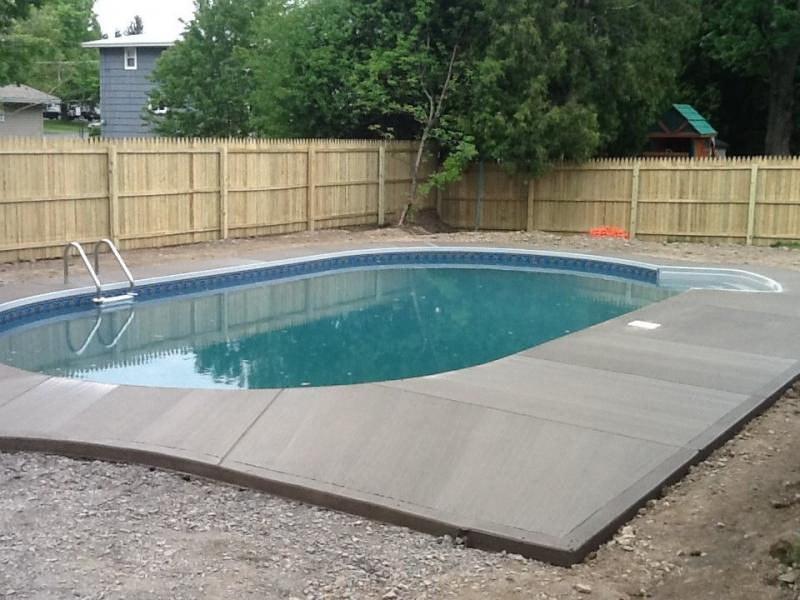 polymer inground pool