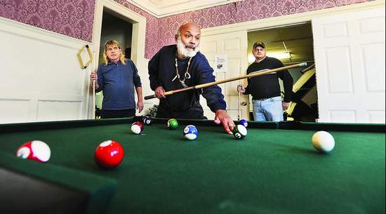 Men Paying Billiard — Liverpool, NY — CoolWaters Pool & Spa