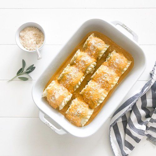 Butternut Squash Sage Lasagne Roll Ups