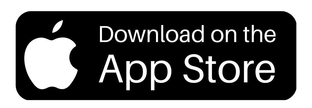 A black and white apple logo that says `` download on the app store ''.