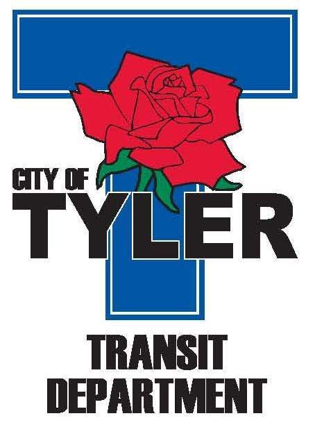 A logo for the city of tyler transit department