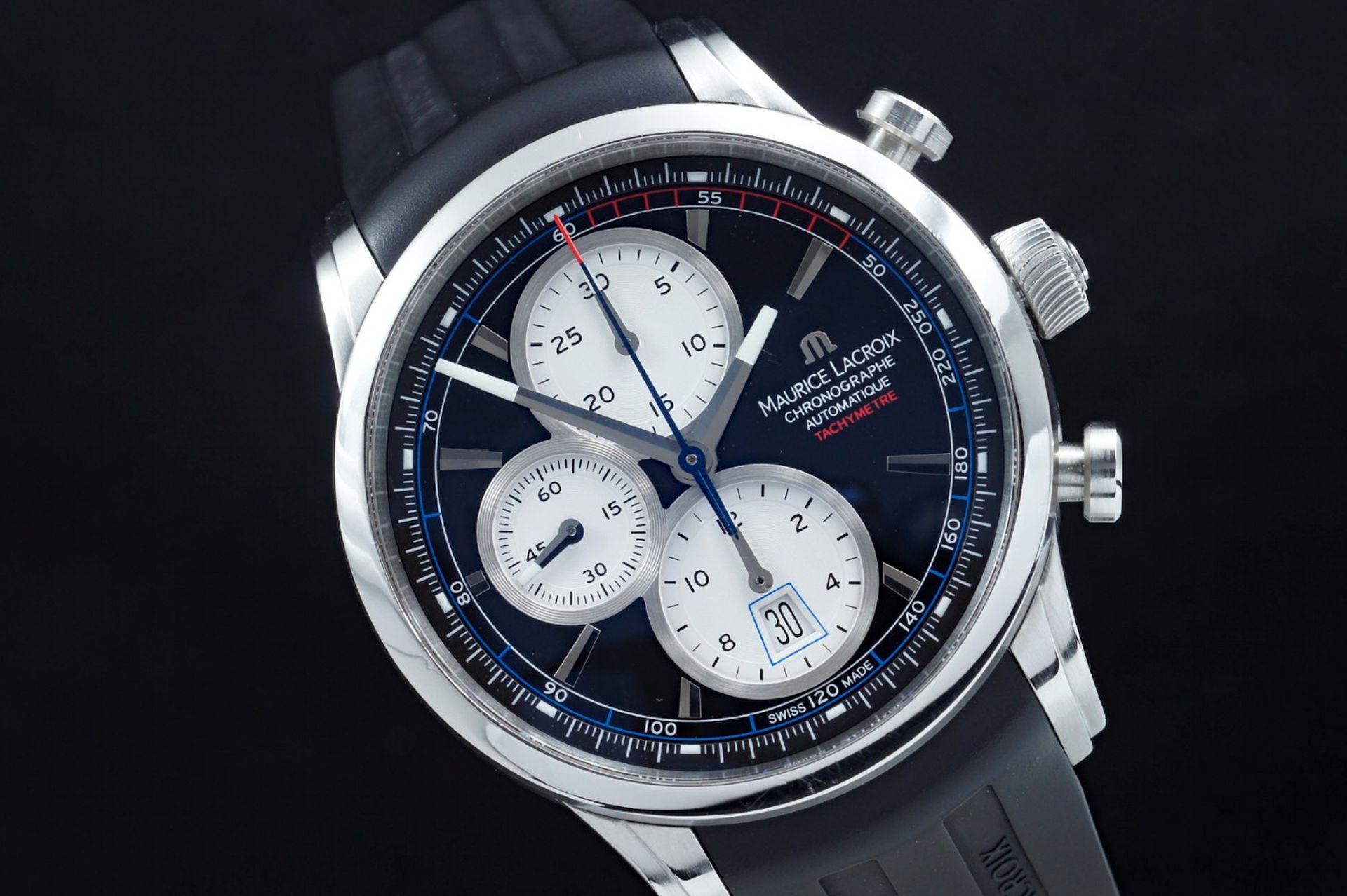 Foto horloge vooraanzicht op RobsWatchPlaza van een: Maurice Lacroix Pontos Chronographe Rétro PT6288