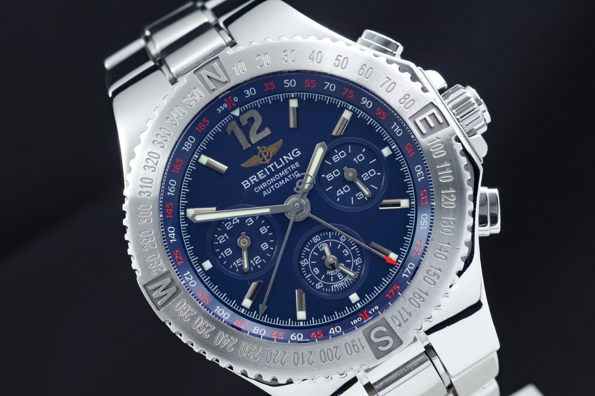 Foto horloge vooraanzicht op RobsWatchPlaza van een: Breitling Hercules Chronograph A39362