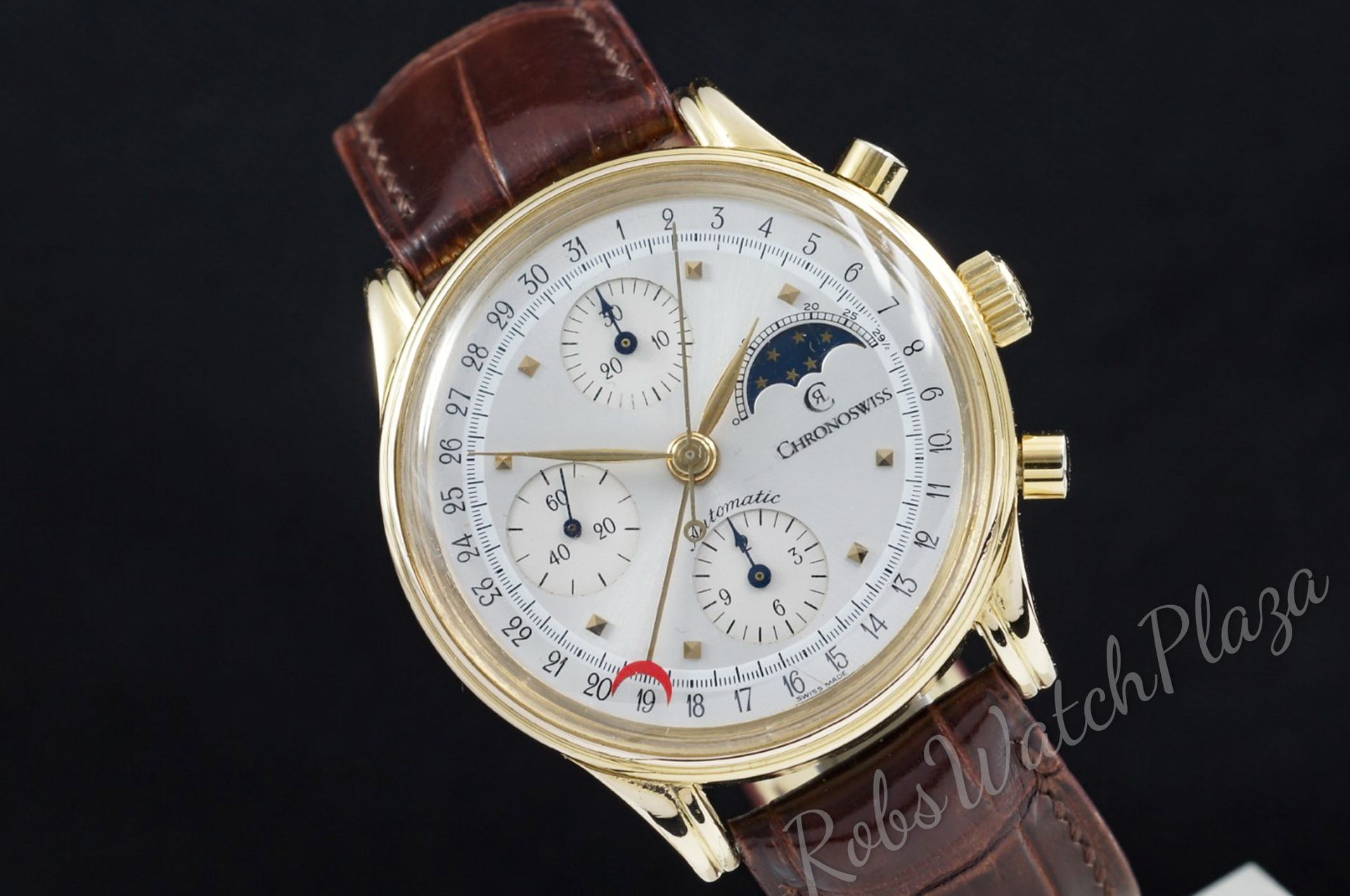 Foto horloge vooraanzicht op RobsWatchPlaza van een: Chronoswiss Lunar Chronograph 77990