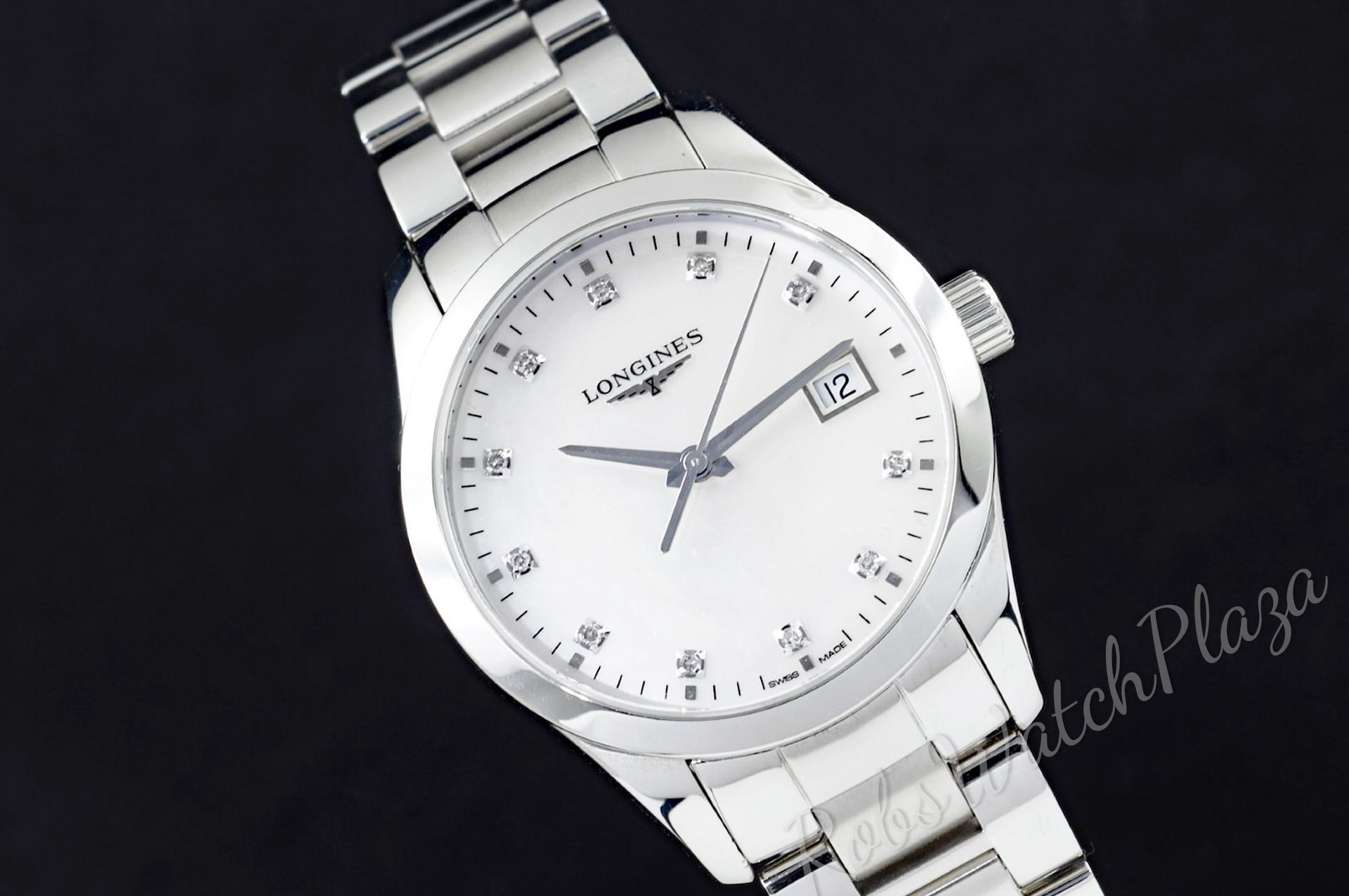Foto horloge vooraanzicht: Longines Conquest Classic quartz L2.386.4.87.6