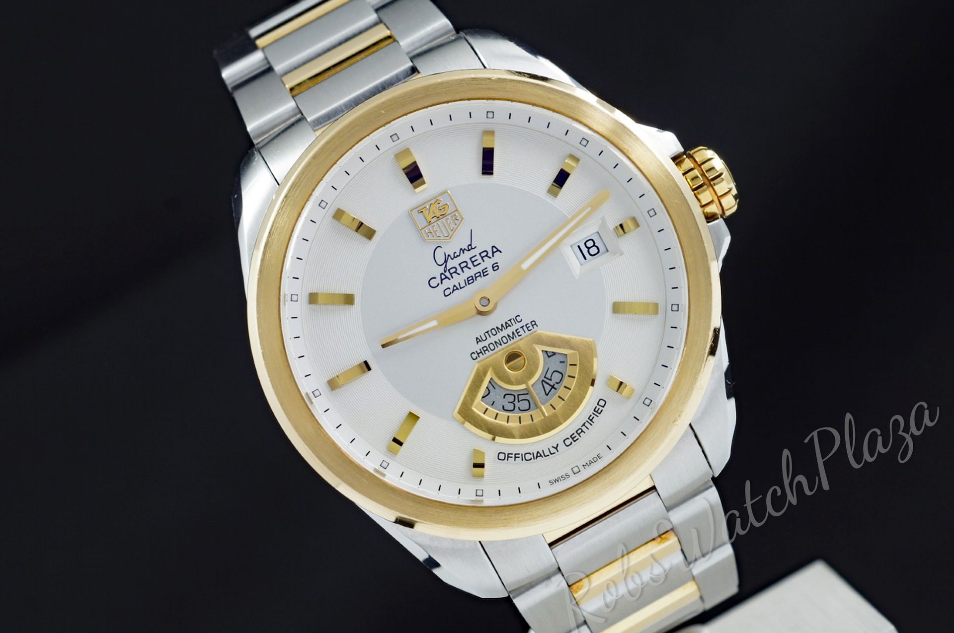 Foto horloge vooraanzicht op RobsWatchPlaza van een: TAG Heuer Grand Carrera Calibre 6 WAV515B