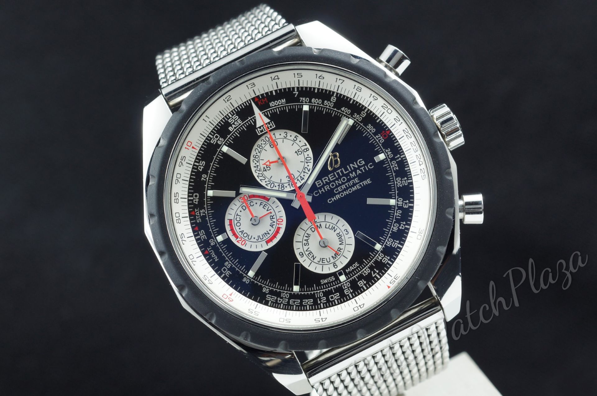Horloge vooraanzicht: Breitling Chrono-Matic 1461 Limited Edition Mesh Bracelet A19360