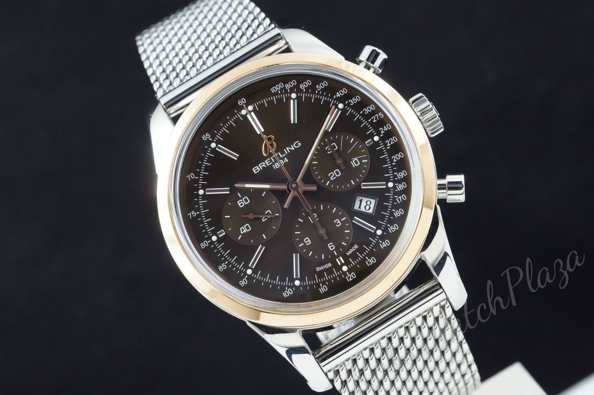 Horloge vooraanzicht: Breitling Transocean Chronograph 43 Rose Gold UB0152