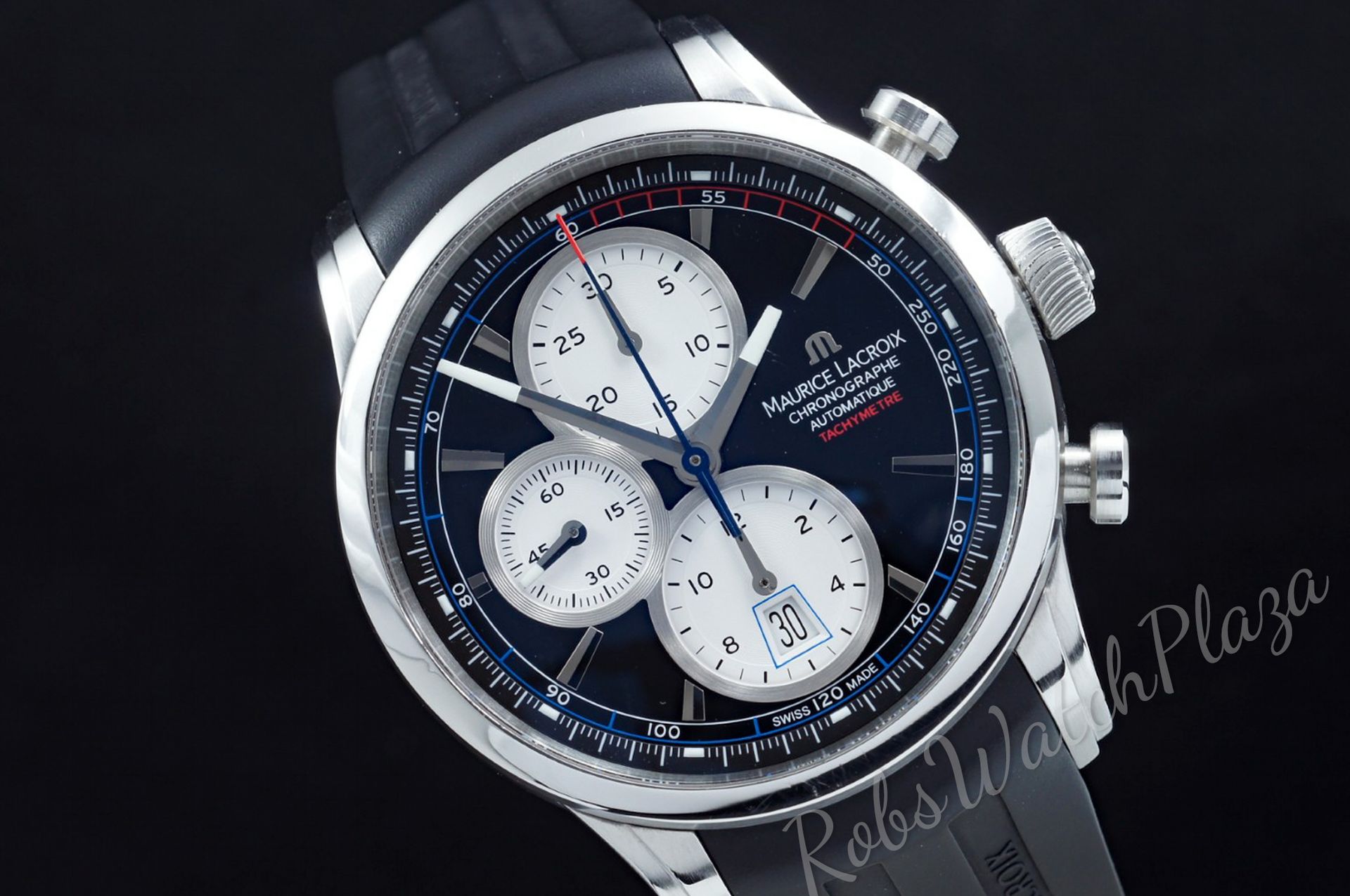 Foto horloge vooraanzicht op RobsWatchPlaza van een: Maurice Lacroix Pontos Chronographe Rétro PT6288
