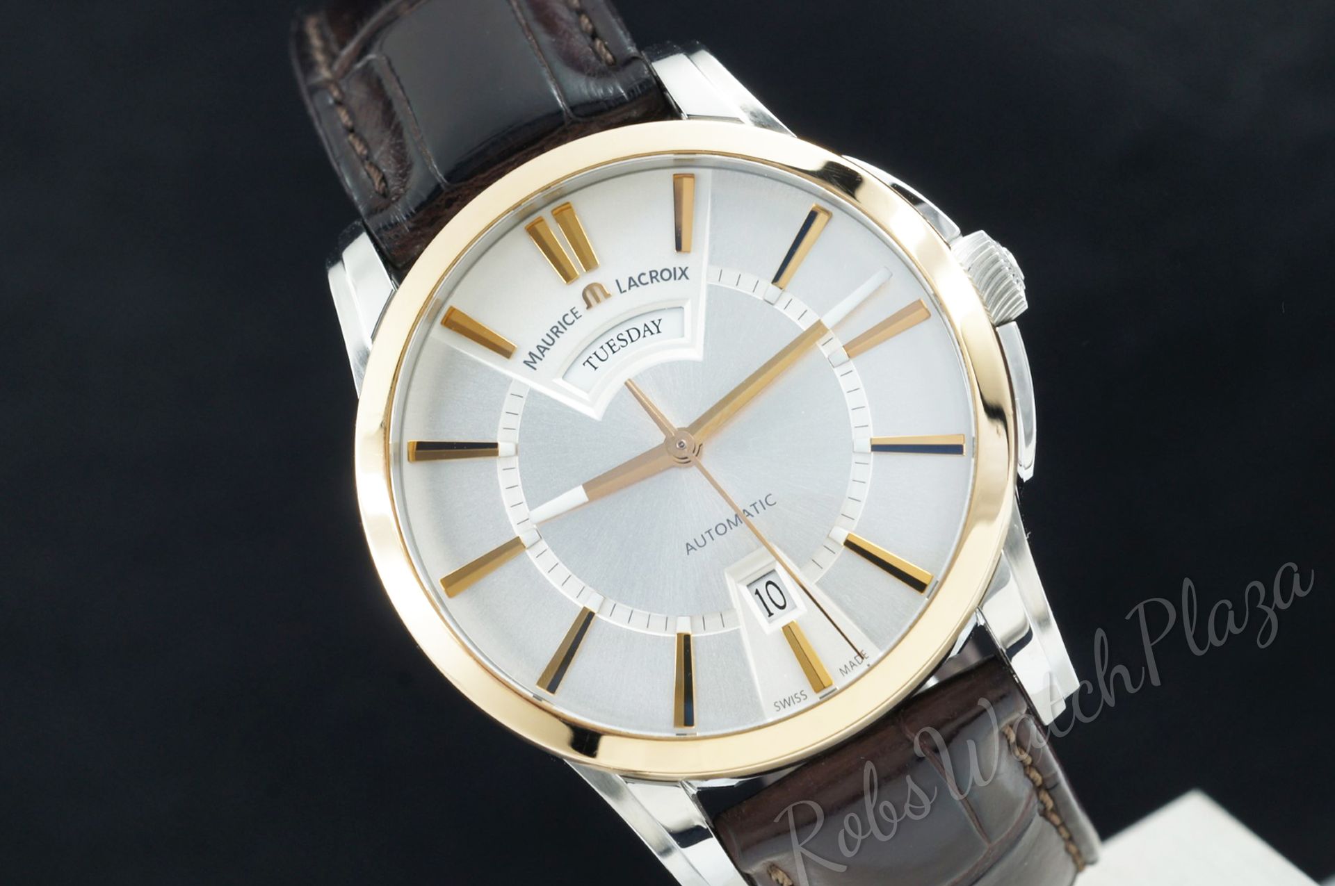 Horloge vooraanzicht: Maurice Lacroix Pontos Day Date 18k PT6158