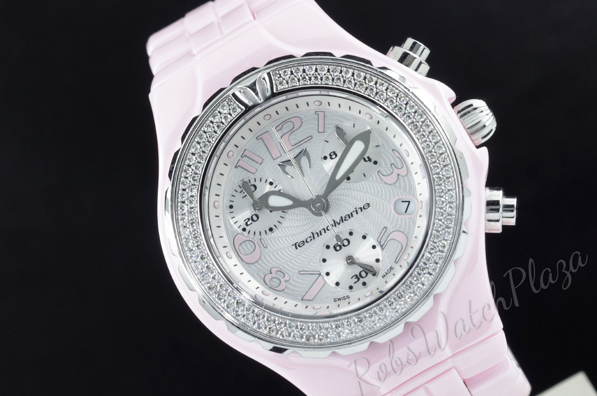 Horloge vooraanzicht: Technomarine TechnoDiamond Chronograph Ceramique DTC