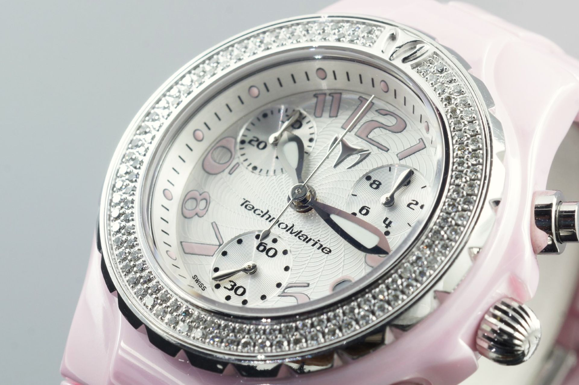 Horloge vooraanzicht: Technomarine TechnoDiamond Chronograph Ceramique DTC