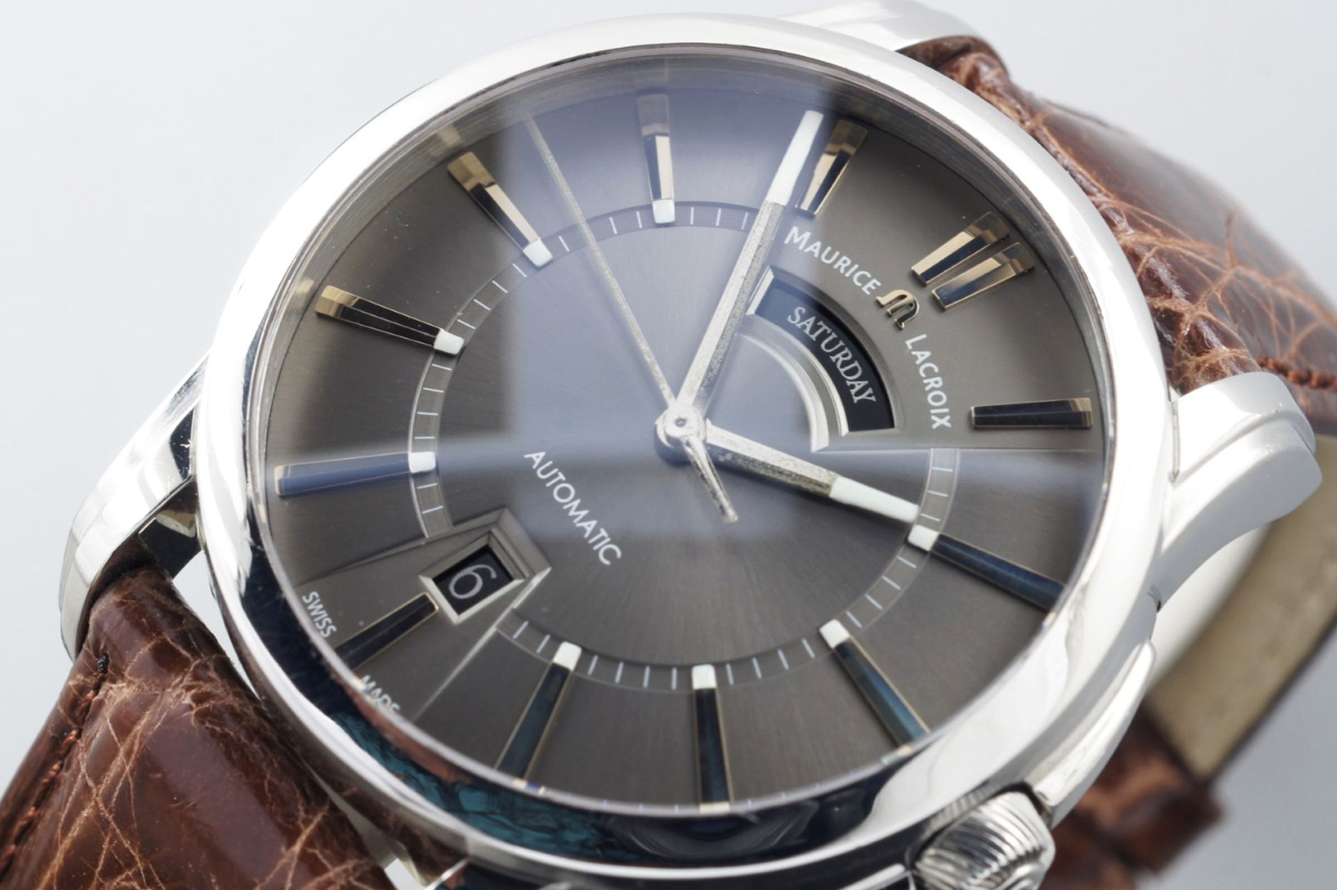 Horloge vooraanzicht: Maurice Lacroix Pontos Day/Date automatic PT6158
