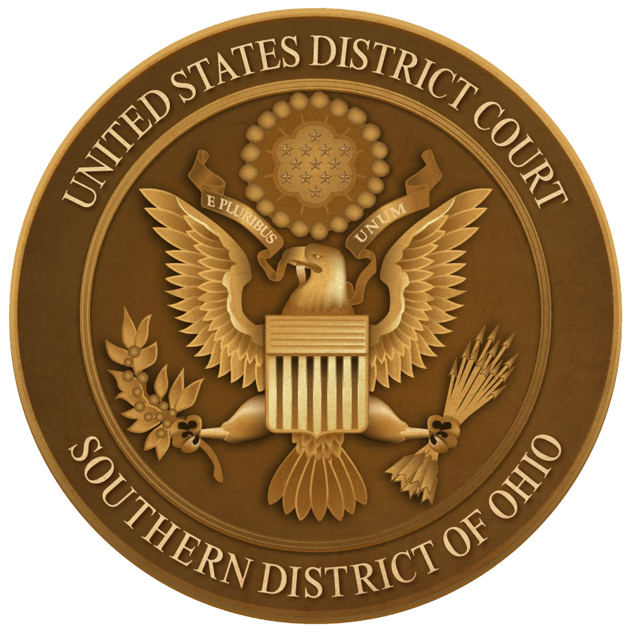 The seal of the united states district court southern district of ohio