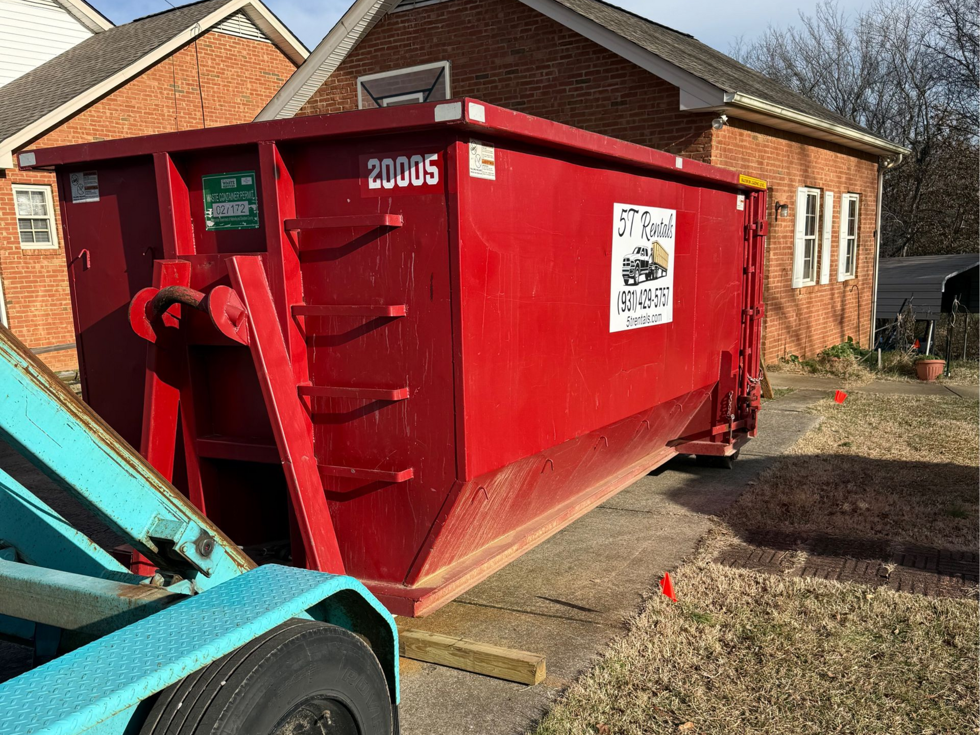 20 yard dumpster