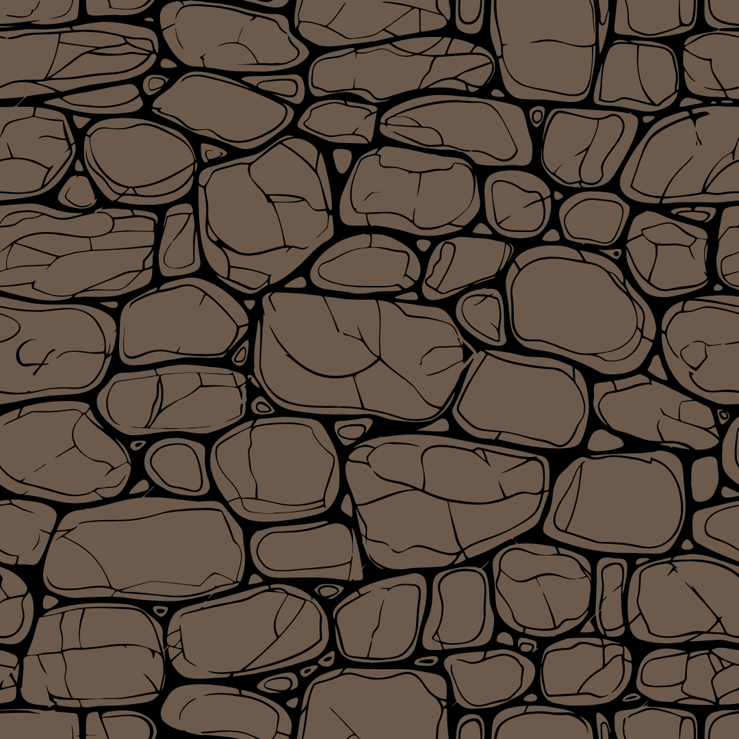 A drawing of a stone wall with a seamless pattern