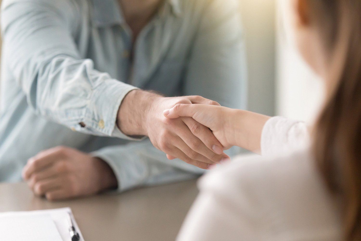 Business Advisor And Client Shaking Hands — Harrisburg, PA — Seidel & Associates