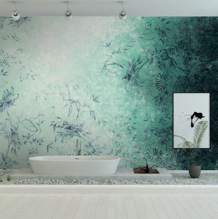 carta da parati con rivestimento per bagno