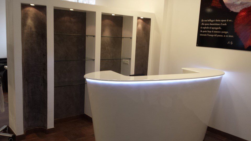 parete divisoria per reception