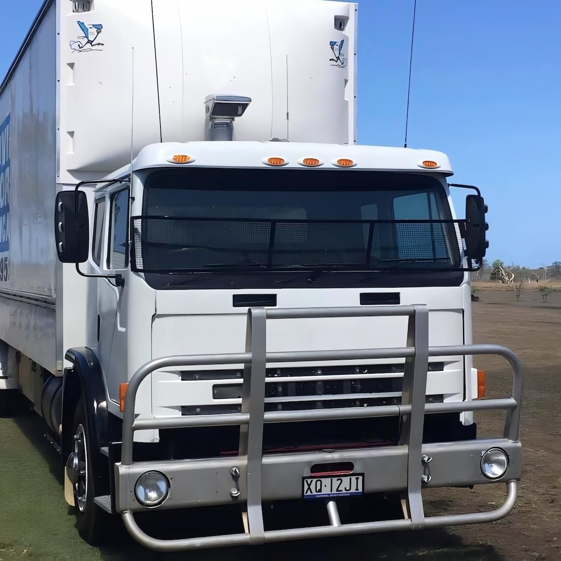 A White Truck with A License Plate — Dunford Removals in Agnes Waters, QLD