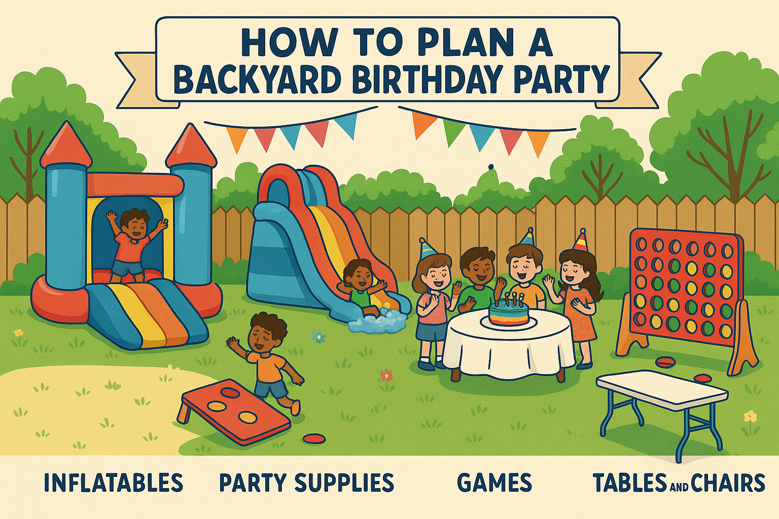 how to plan a backyard birthday party