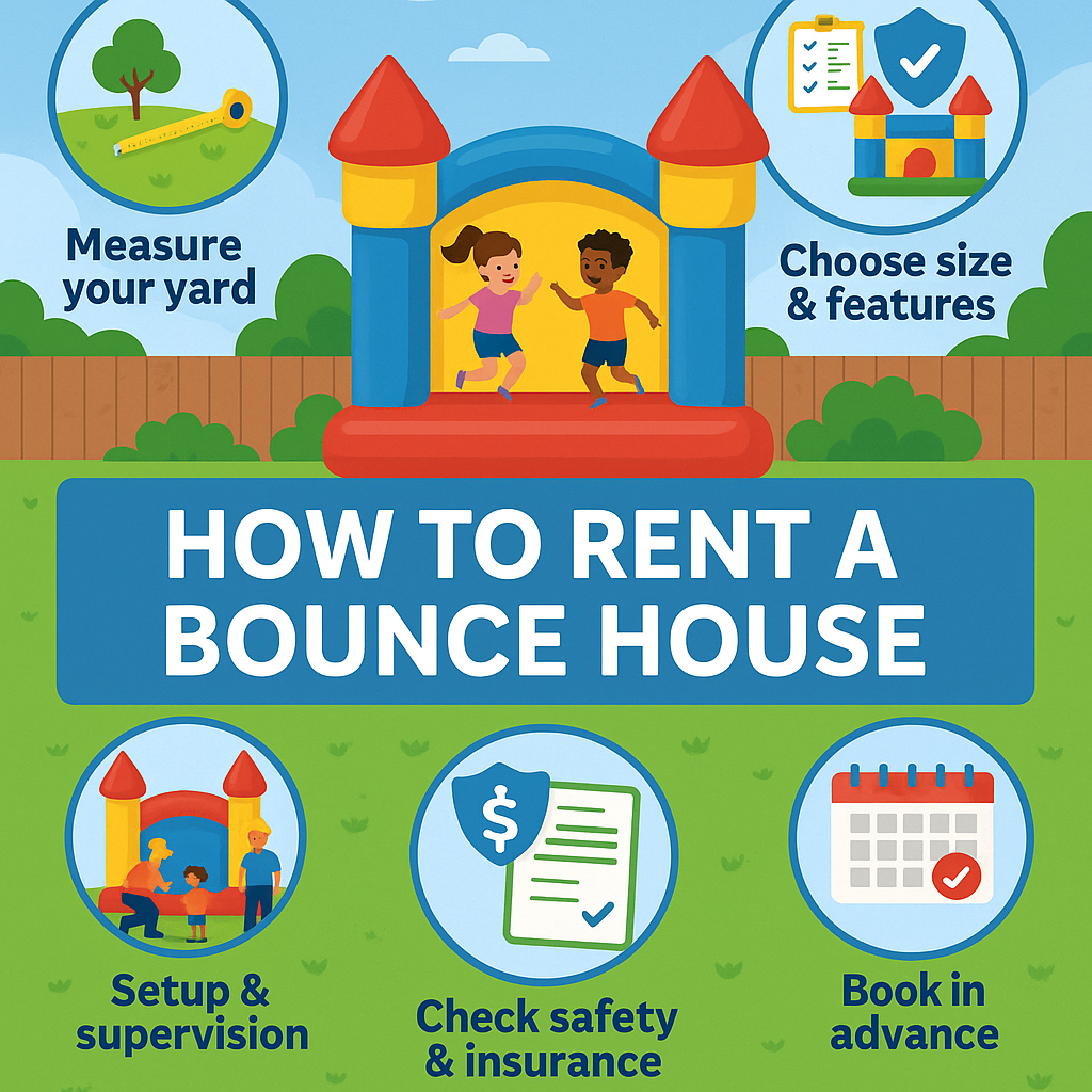 Thinkin about how to rent a bounce house? Our guide covers everything from finding the right company