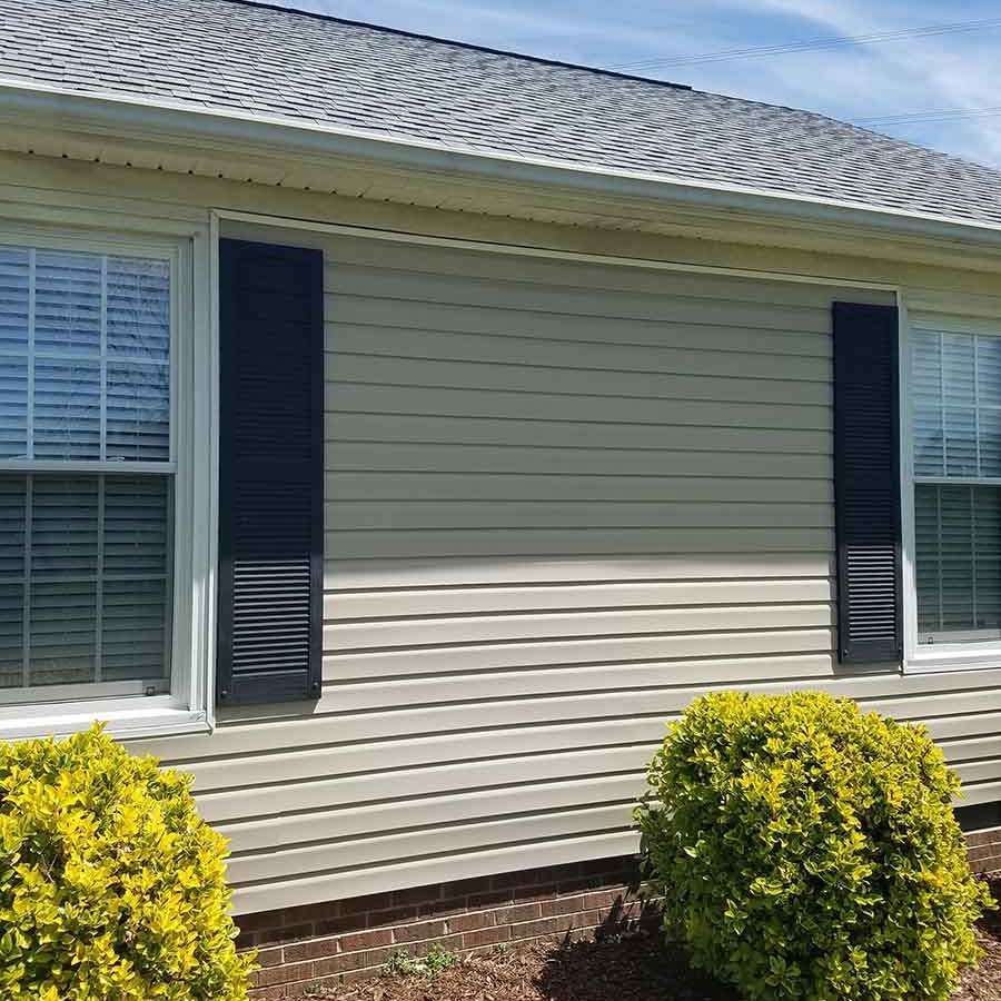House exterior with gray siding