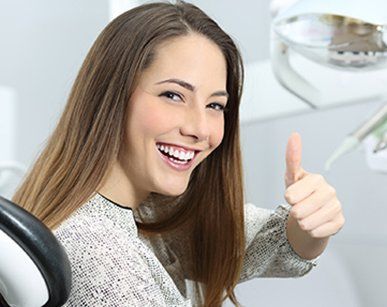 Teeth Dentistry — Woman Enjoying Dental Exams in Redding, CA