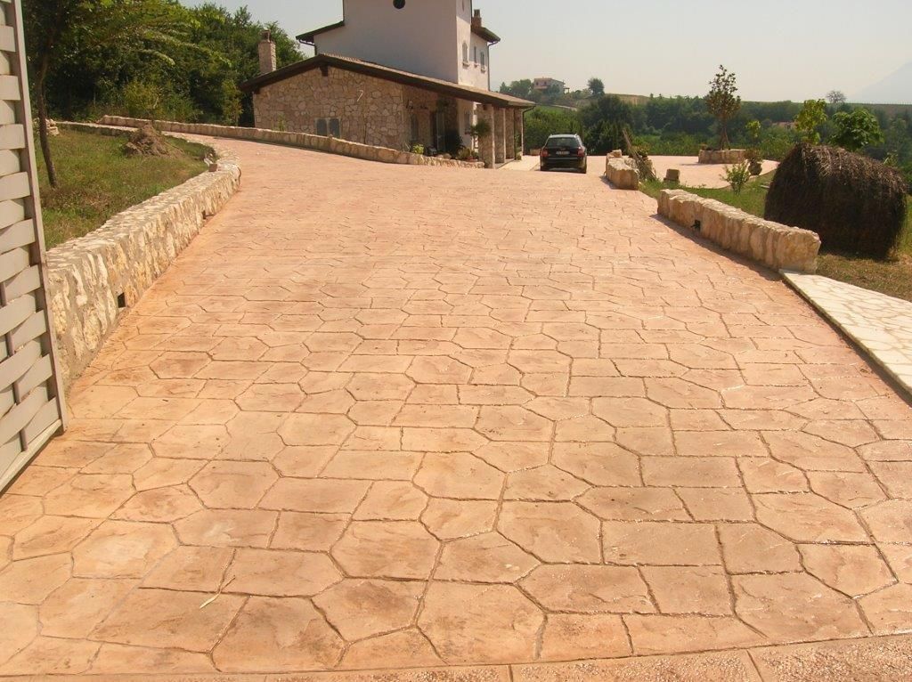 pavimento stampato esterno