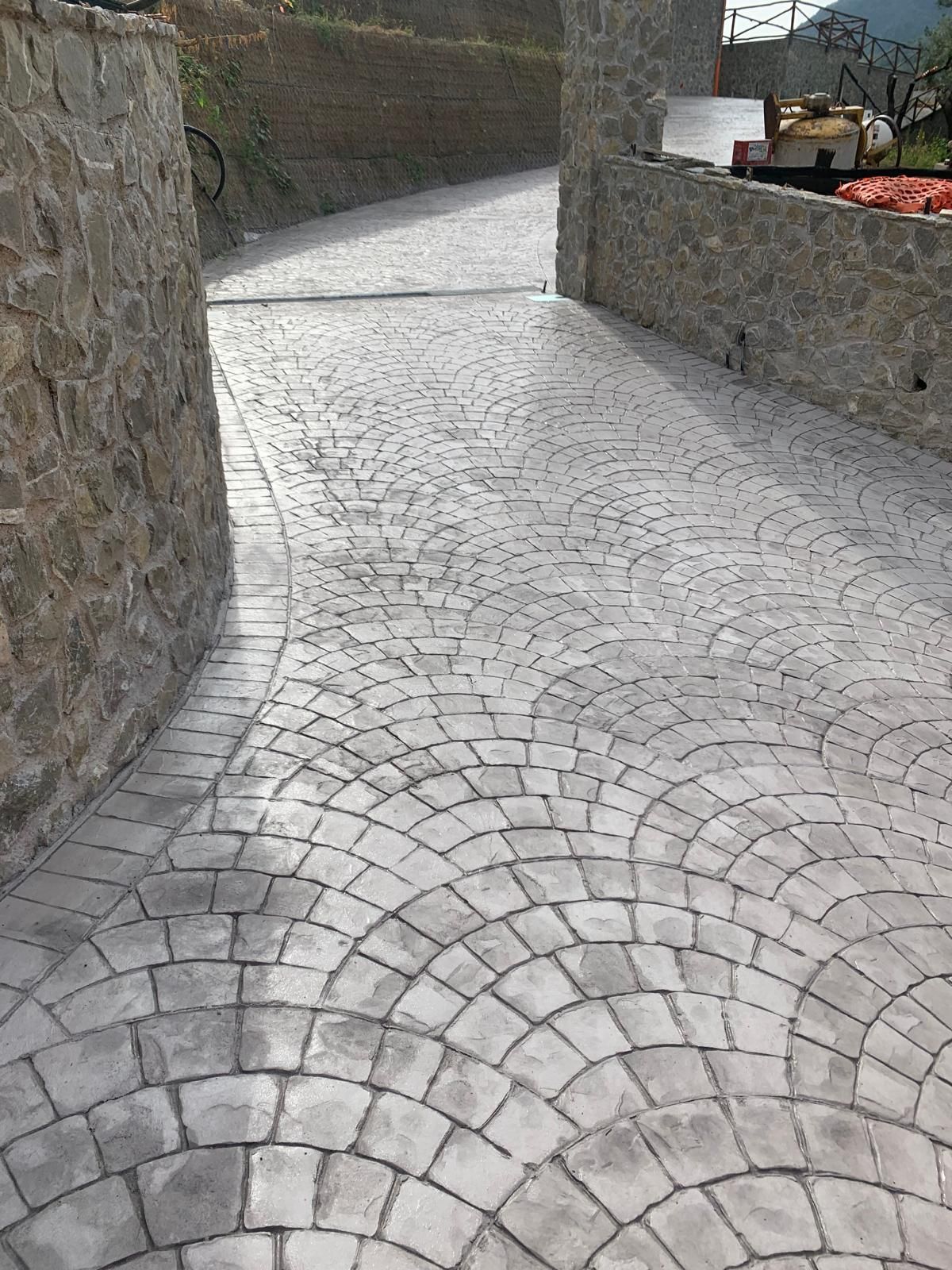 pavimento stampato centro storico