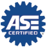 Blue ASE Certified seal with white text | Libertyville Kar Care