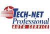 Tech-Net Professional Auto Service logo with red and blue text over a red and white design | Libertyville Kar Care