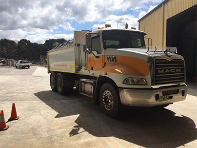 Sand Truck — Earthmoving & Excavation in Somersby, NSW