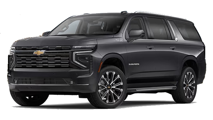 Dark gray Chevrolet Tahoe SUV.