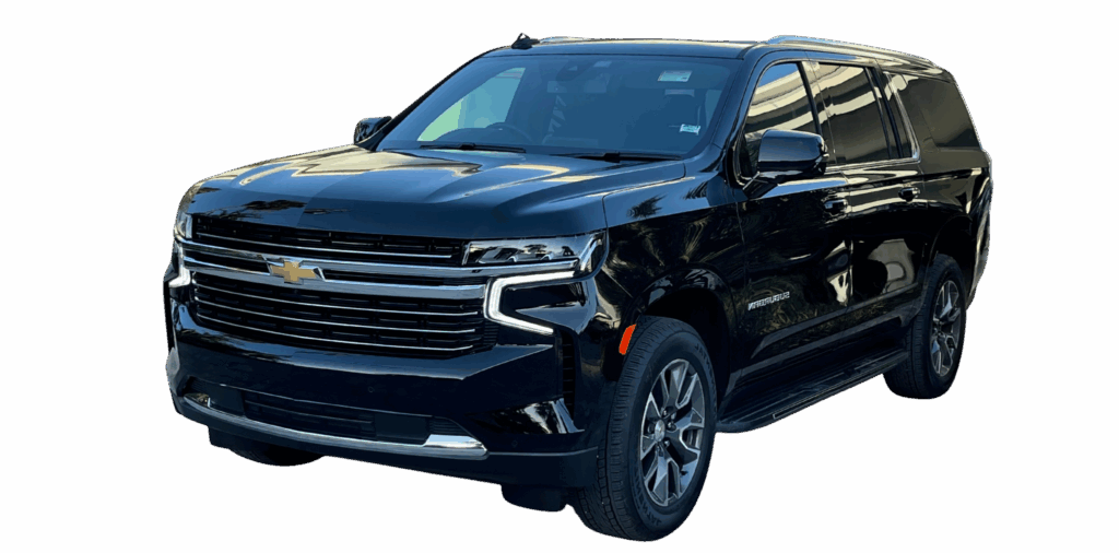 Black Chevrolet Tahoe SUV.