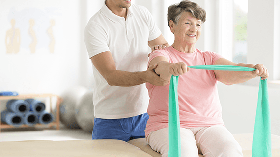 Elderly Doing Physiotherapy