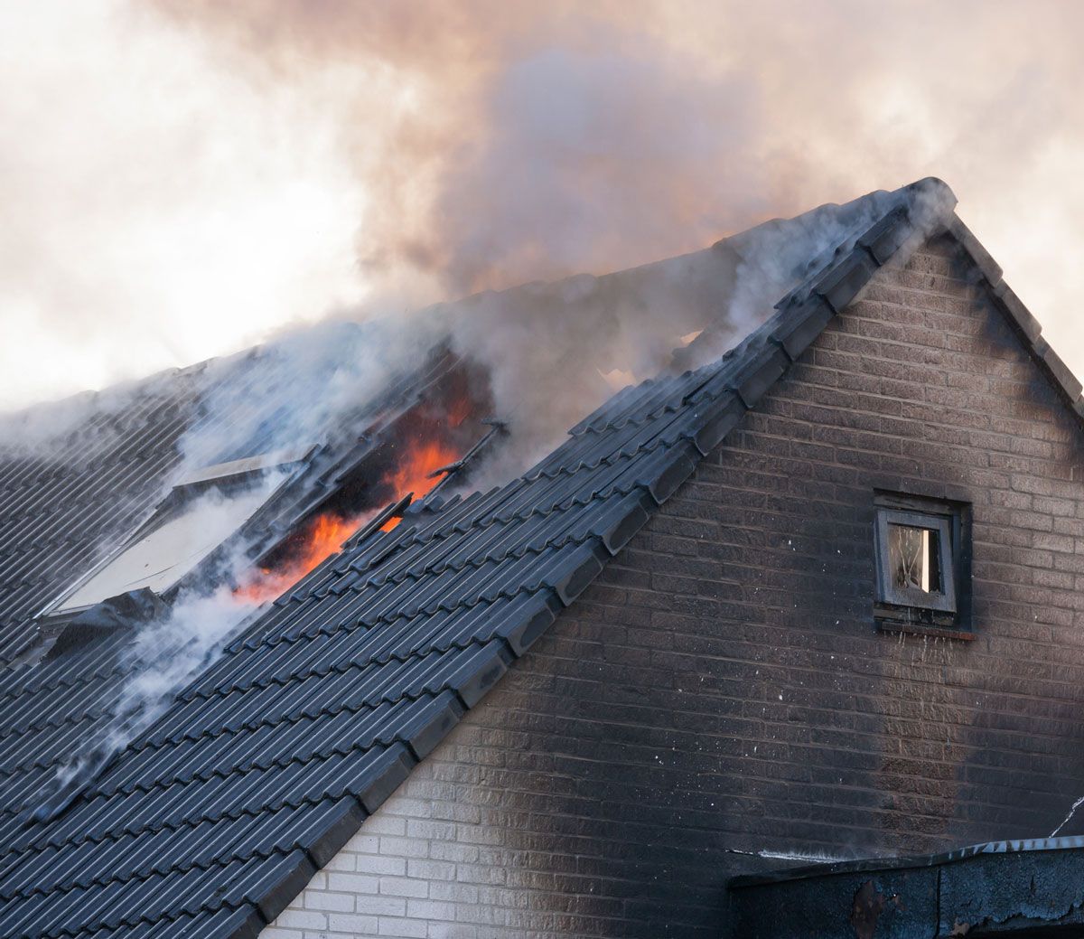 Fire Damage On House — Brea, CA — All Points Restoration & Construction