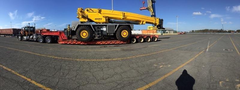 Grove Crane being Transported