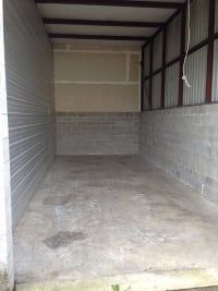 Inside of a 12x28x14 storage unit