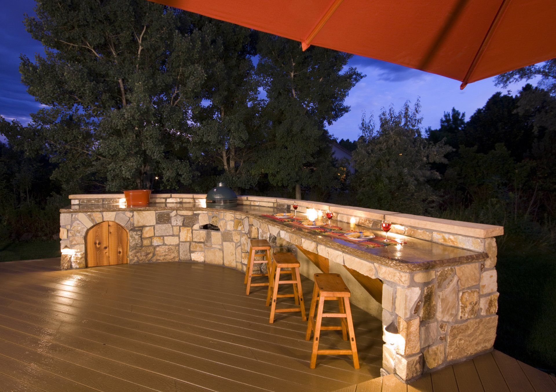 Residential Outdoor Bar Seating