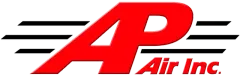 A red and black logo for fap air inc.