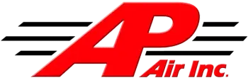 A red and black logo for fap air inc.